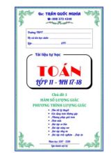 Tài liệu học tập Toán 11 chủ đề 1